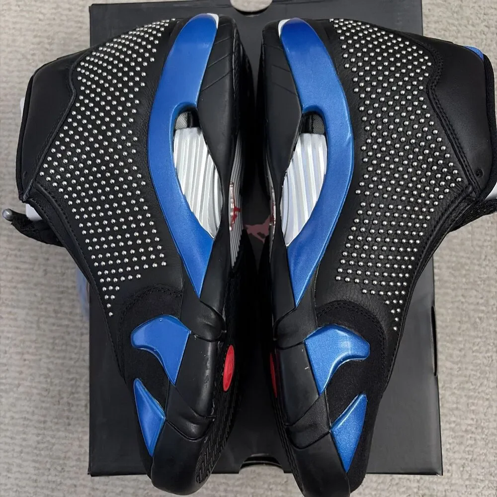 ULTRA RARE NEW Size 9.5 - Supreme x Air Jordan 14 Retro Black Varsity Royal